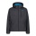 CMP Softshell Jacket (windproof, water-repellent) with hood anthracite grey/reef blue Men